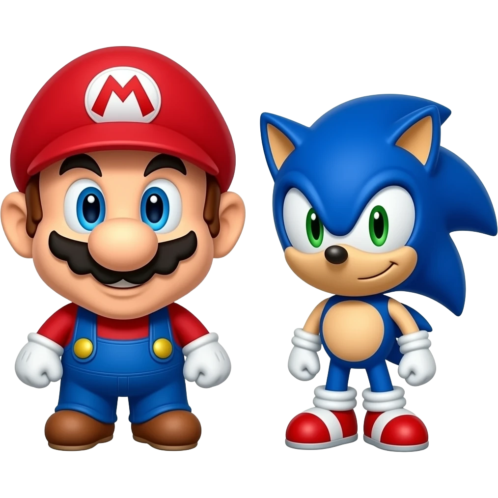 Super Mario Sonic the HedgeHog emoji