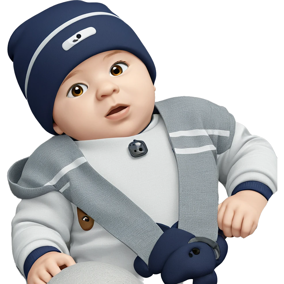 boy with hat in nature emoji