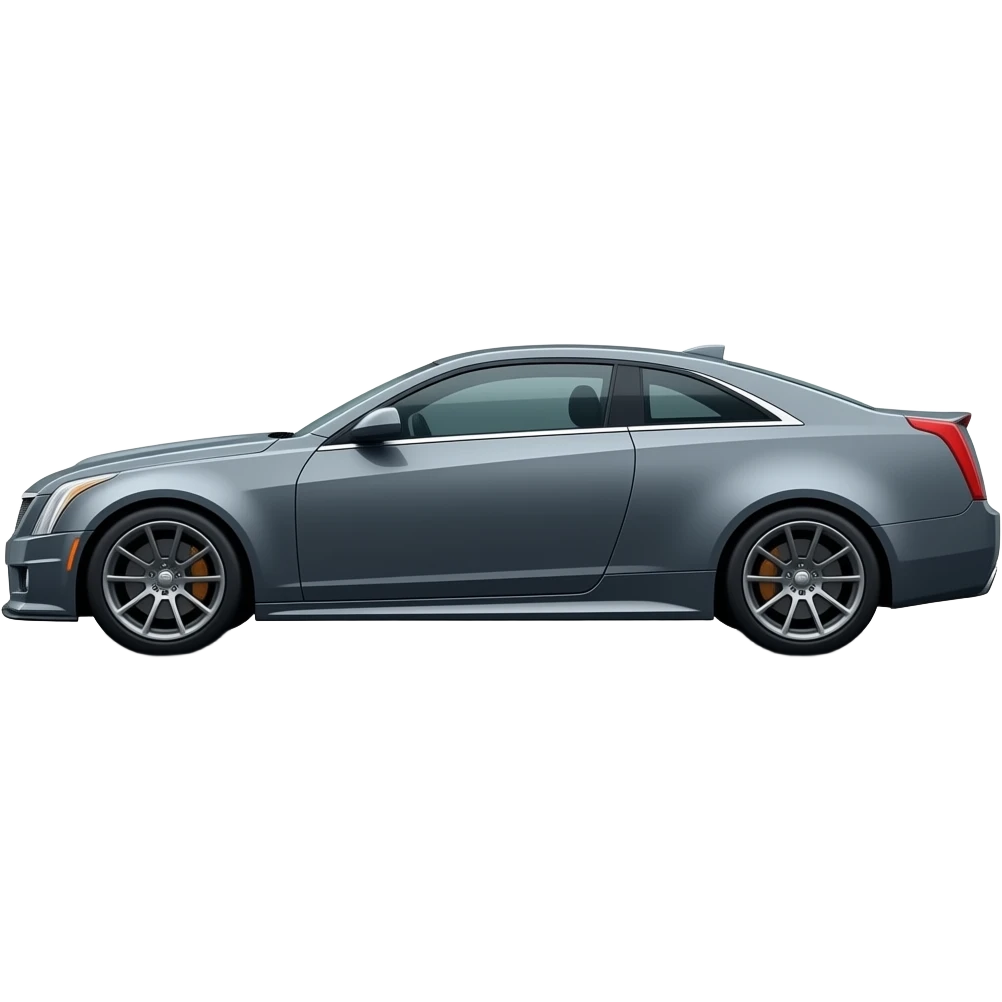 Grey Cadillac ctsv coupe full side view emoji