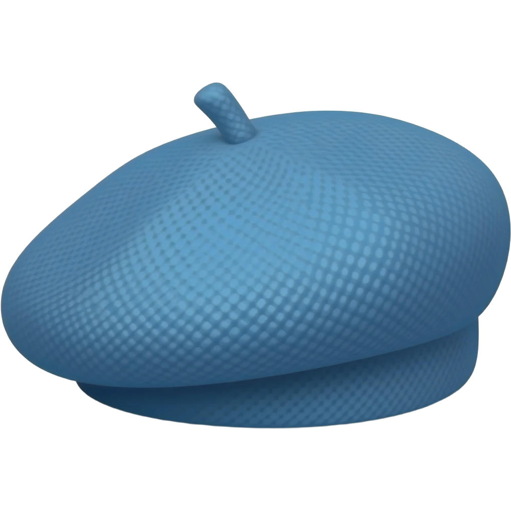 baret biru emoji