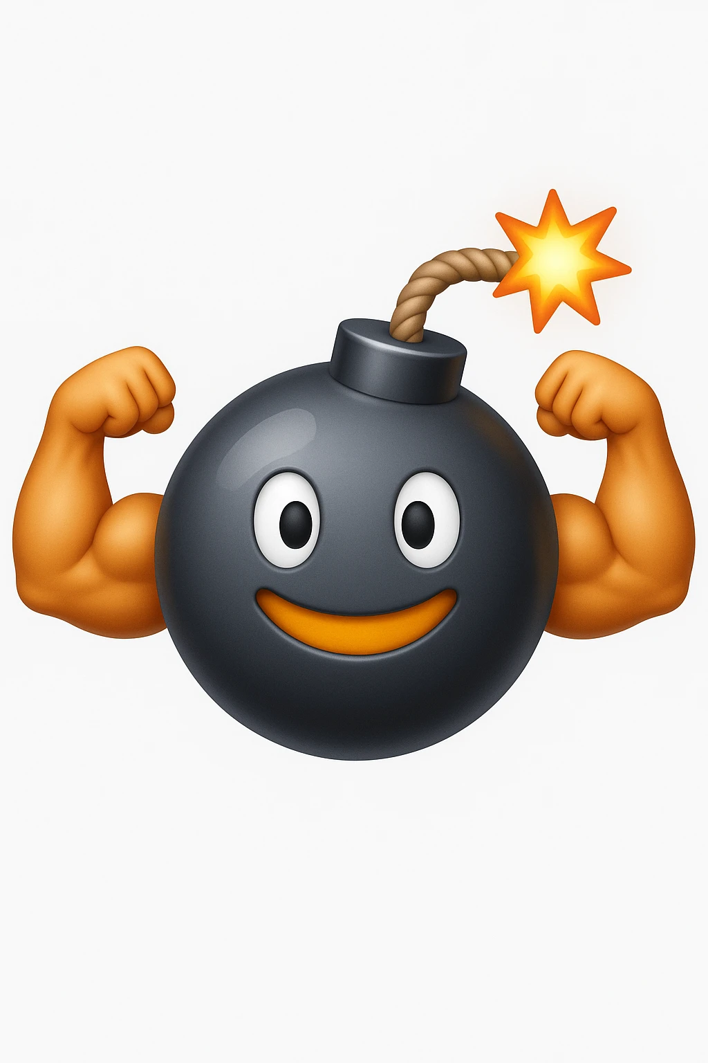 emoji bomba muscolosa stile iphone emoji