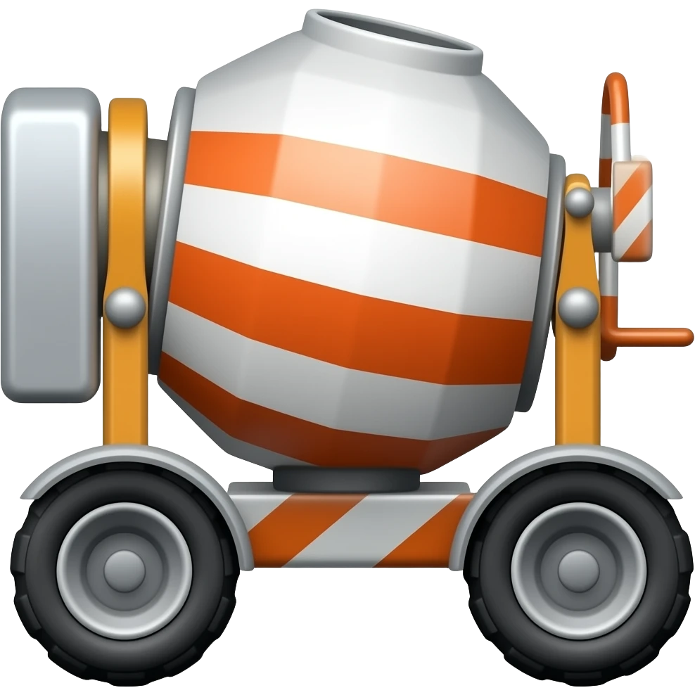Concrete mixer emoji