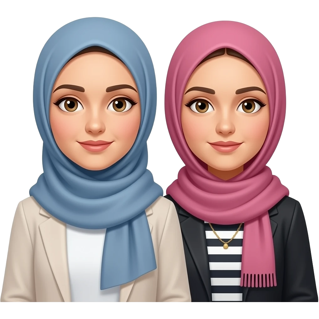 Lebanon hijab 2 people emoji