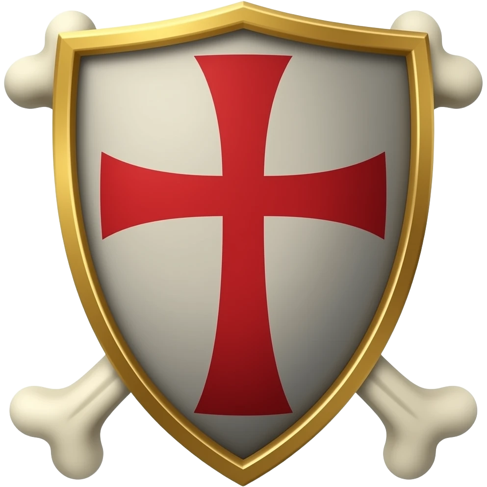 Templar bone cross emoji