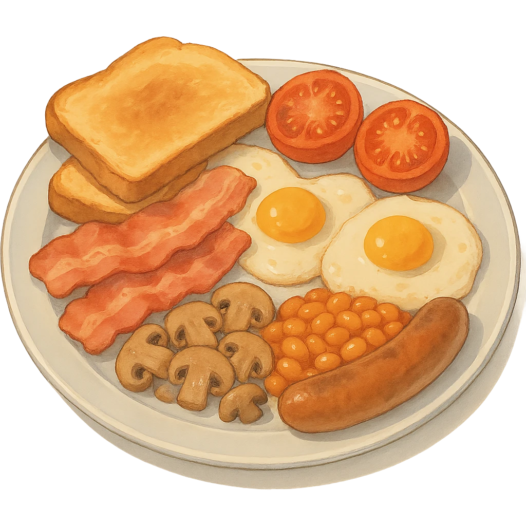 an English breakfast emoji