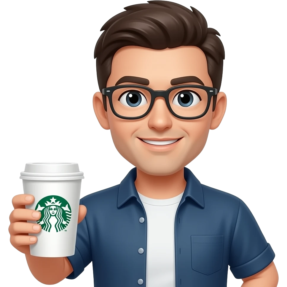 Starbucks coffee drinker emoji