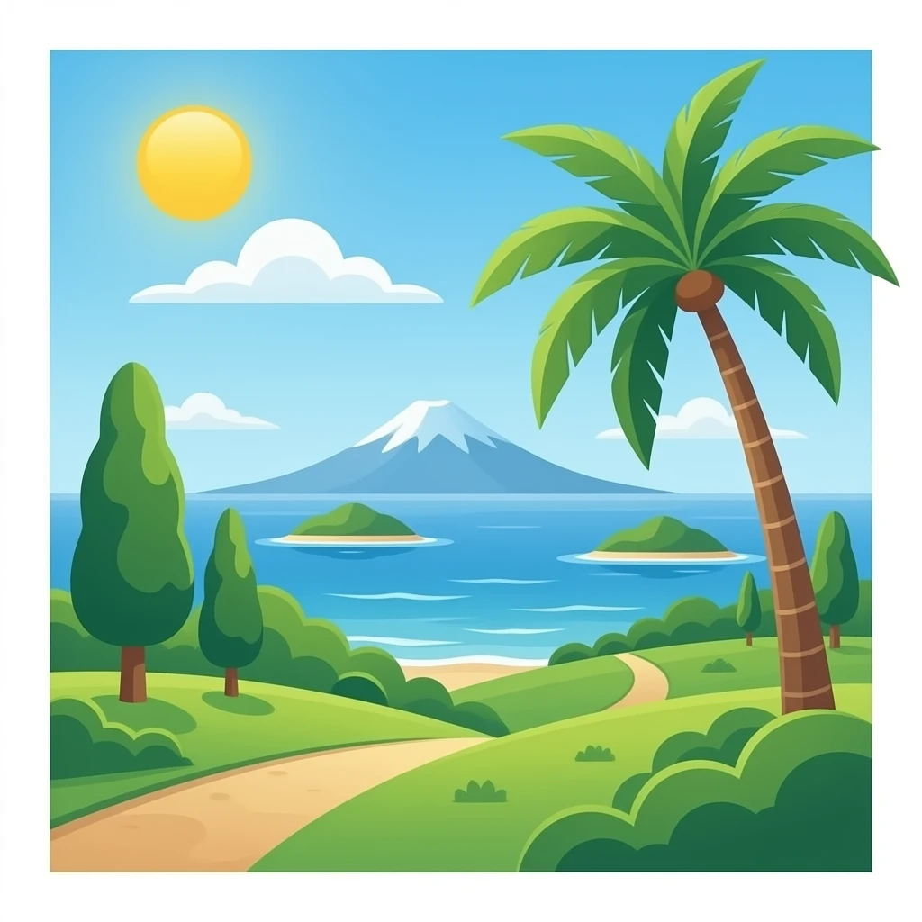 Bali island full view emoji
