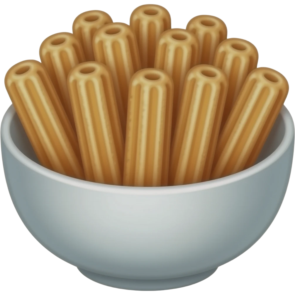 Churos dengan ukuran kecil for one vote dalam. Sebuah mangkuk emoji