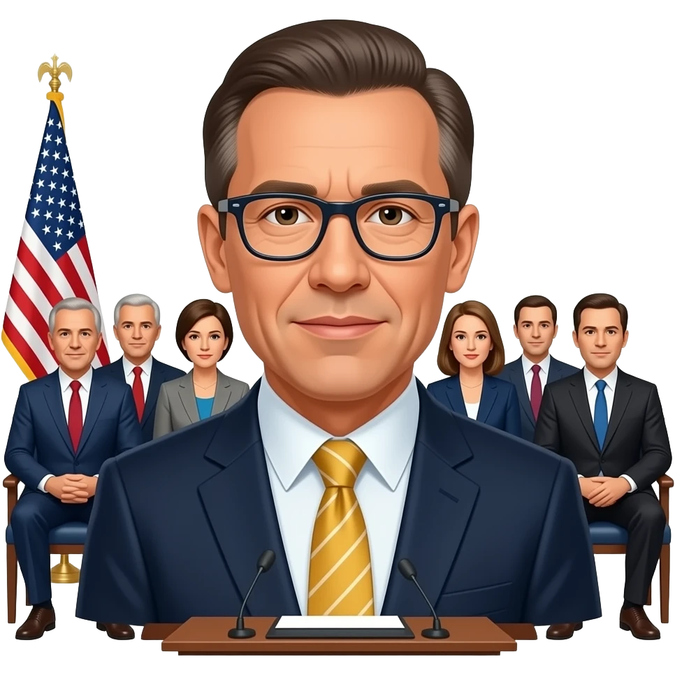varias perfonas del govierno sentados en el congreso emoji