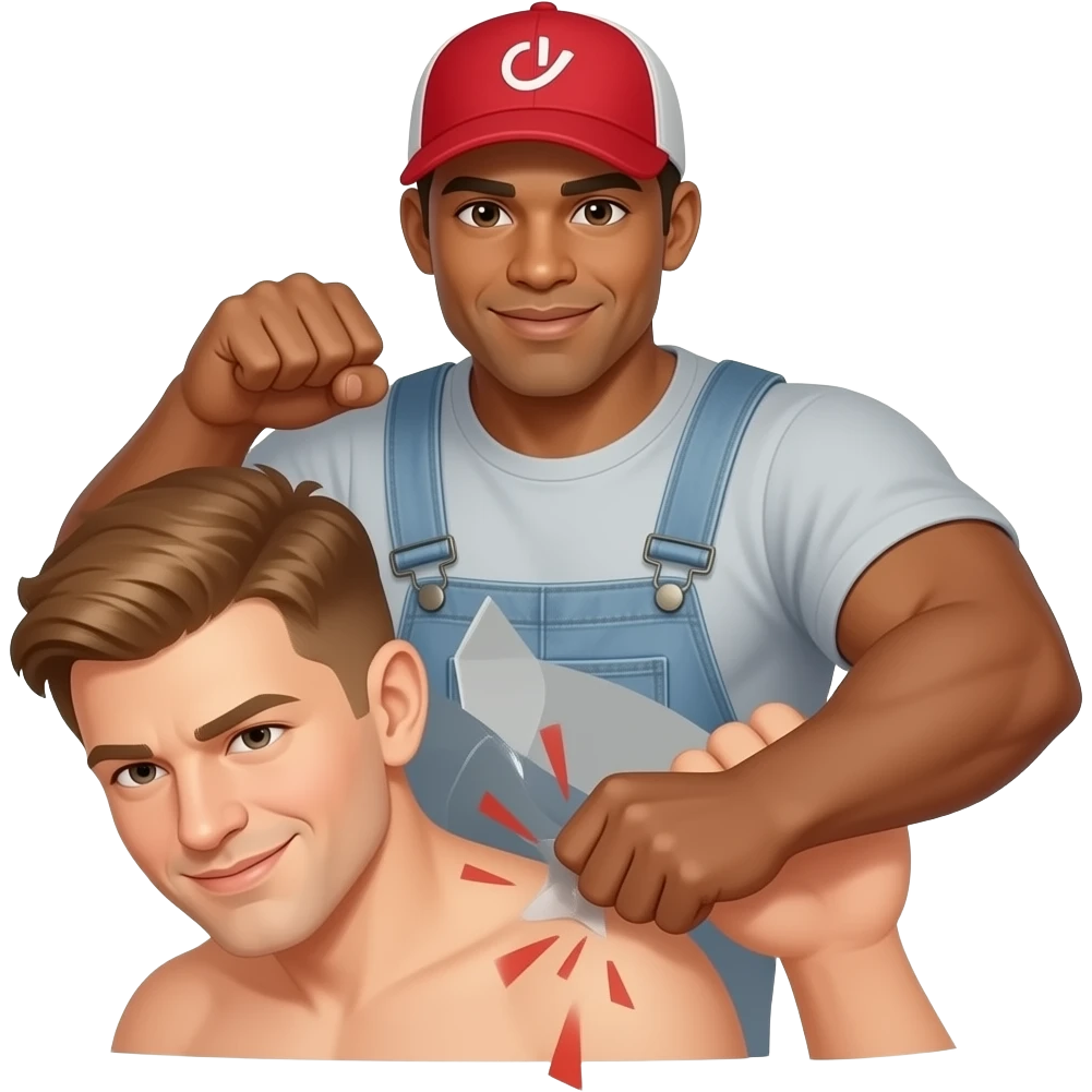 Beating someone’s ass (butt) emoji