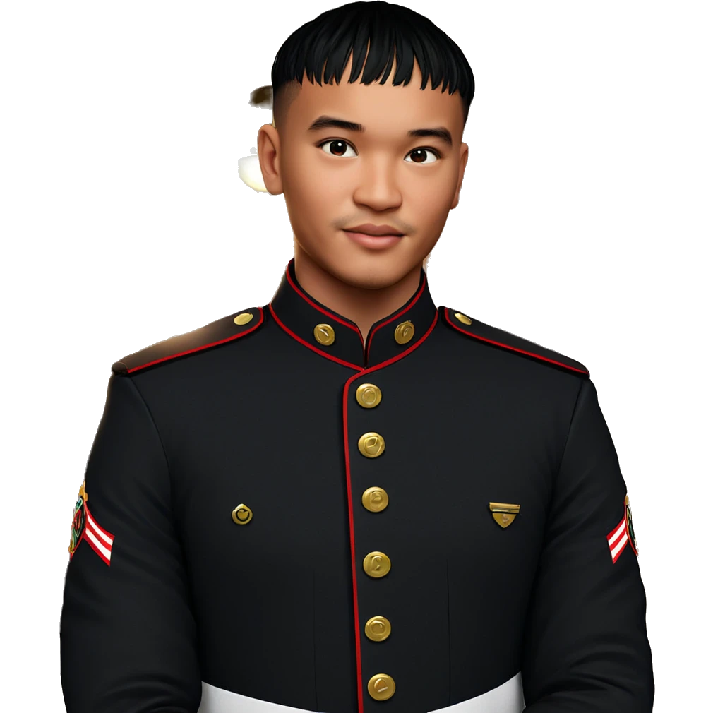 boy in uniform portrait emoji