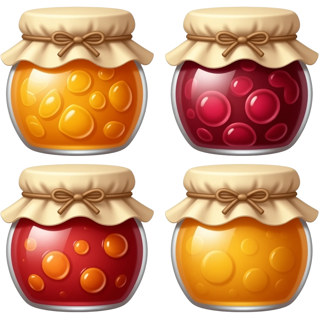 five jars of jam emoji
