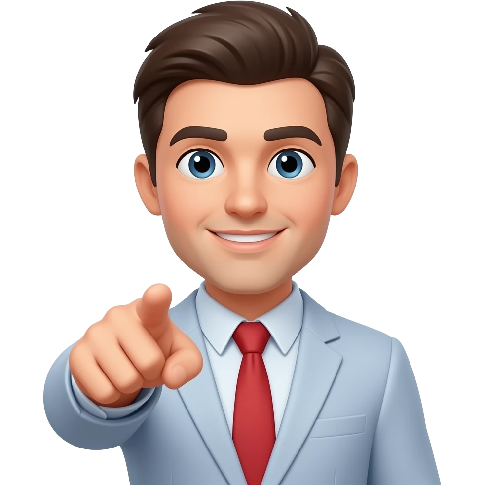 Pointing at you emoji