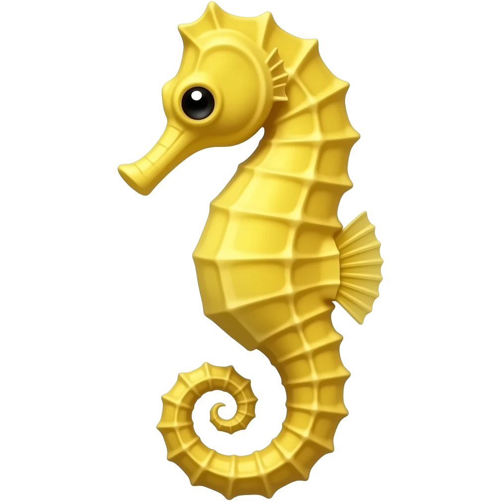Make a yellow seahorse emoji