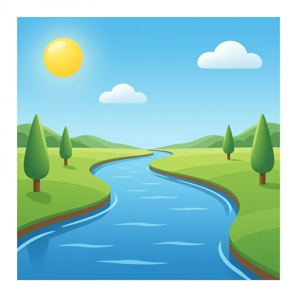 hazme un rio que este en horizonte emoji