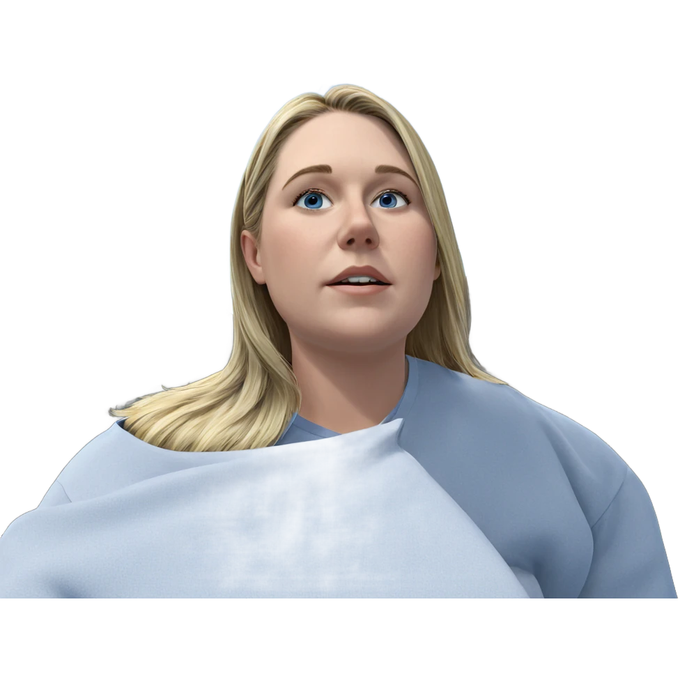 blonde girl under blue sky emoji