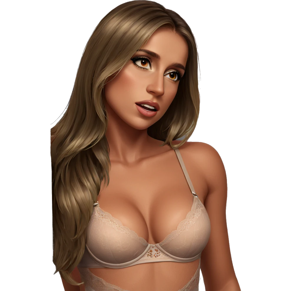 realistic solo girl in lingerie emoji