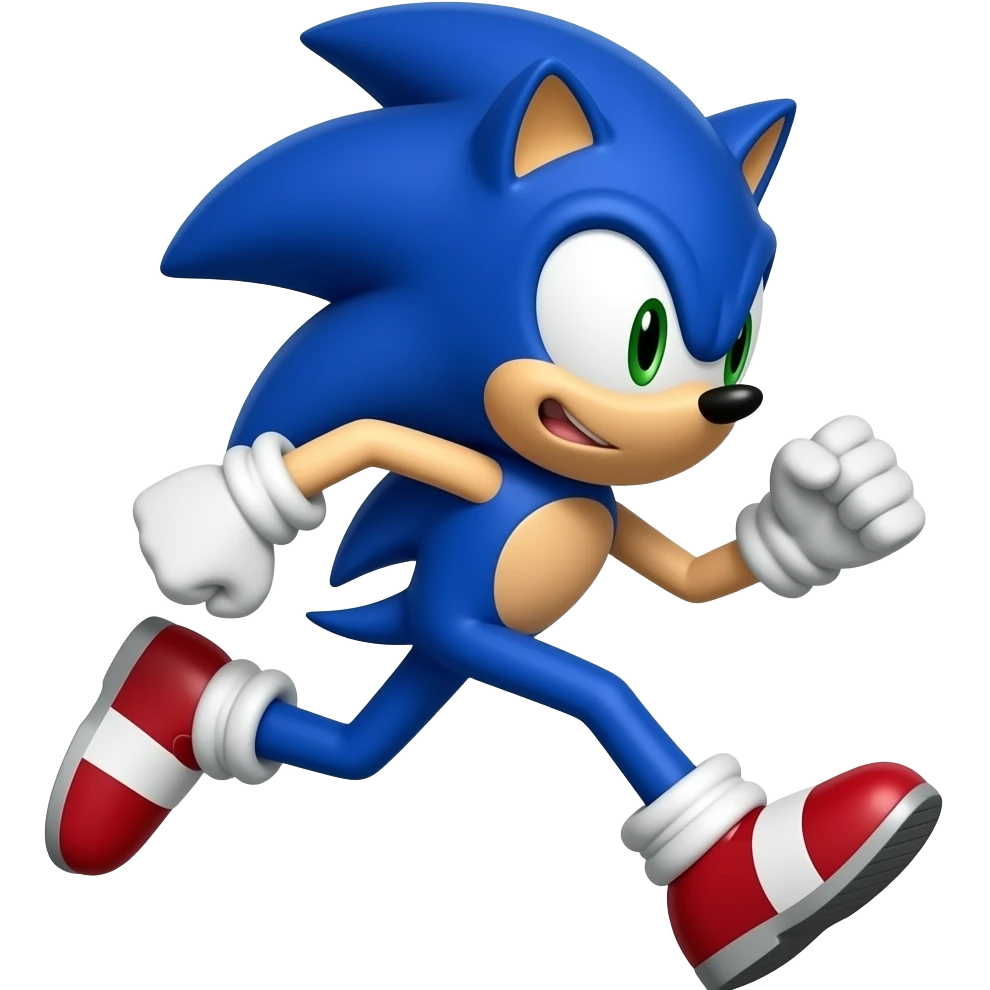 Sonic Running quickly emoji