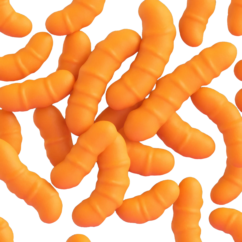 a single crunchy Cheeto snack emoji