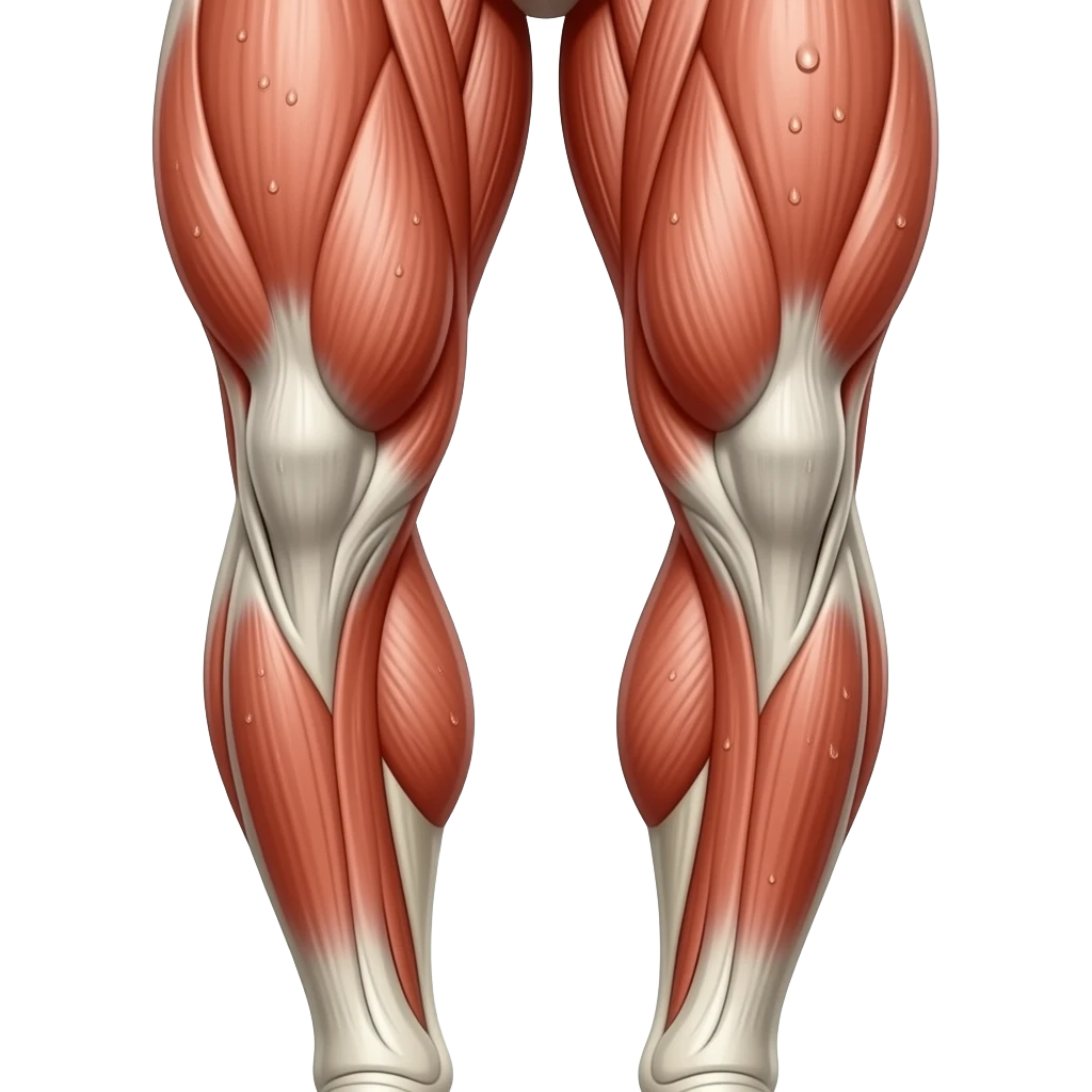 Gym bro leg day (muscle group close up) emoji