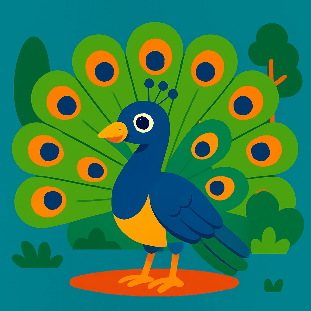 Peacock emoji