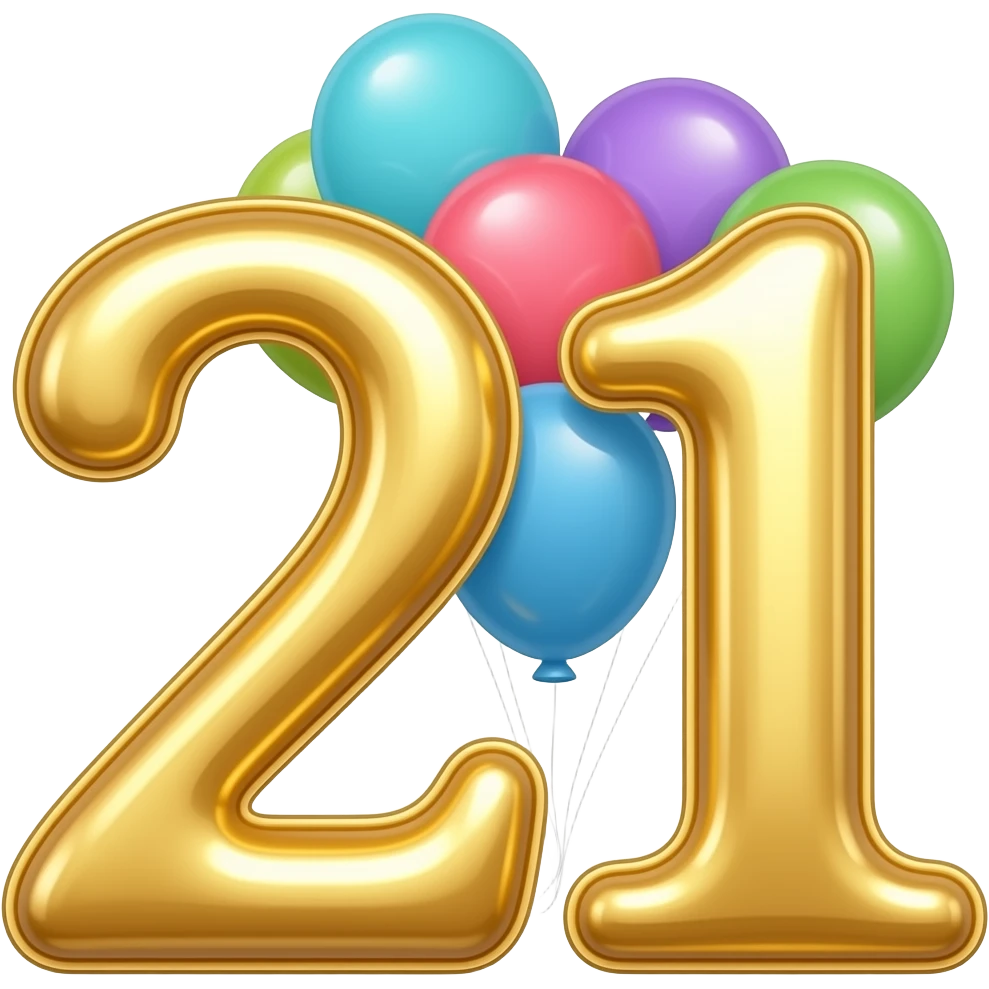 aNNA'S 21ST BIRTHDAYBALLOONS emoji