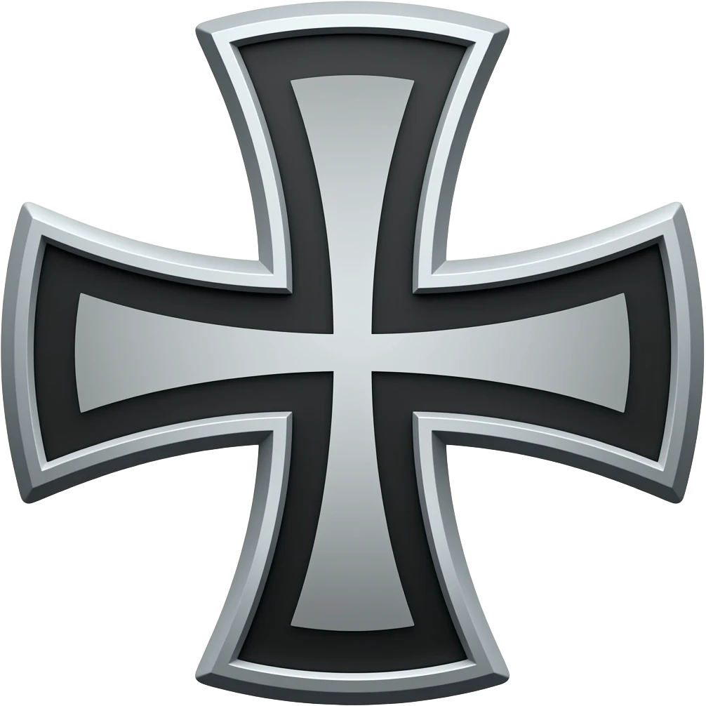 Templar Cross black emoji