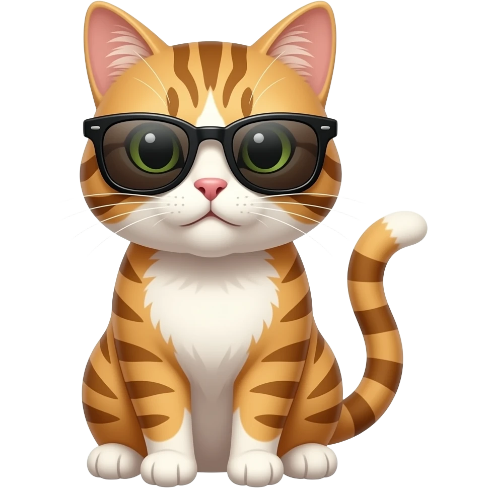 Cat wearing sunglasses emoji