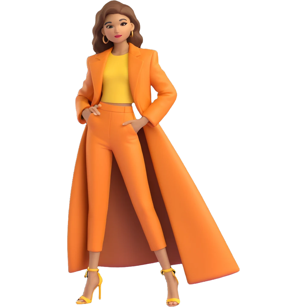 Zendaya in a 3D portrait, classic 3D illustration style, with soft lighting, detailed textures, and a glamorous appearance emoji