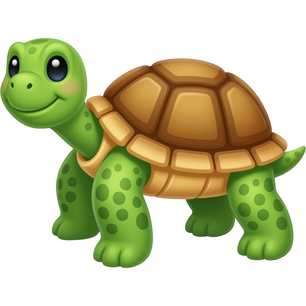 Una tortuga emoji