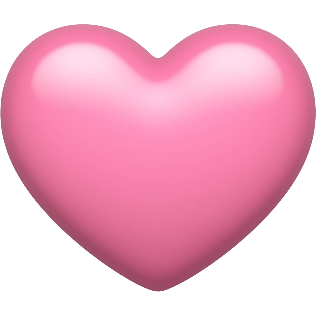 Corazón rosado claro súper claro emoji