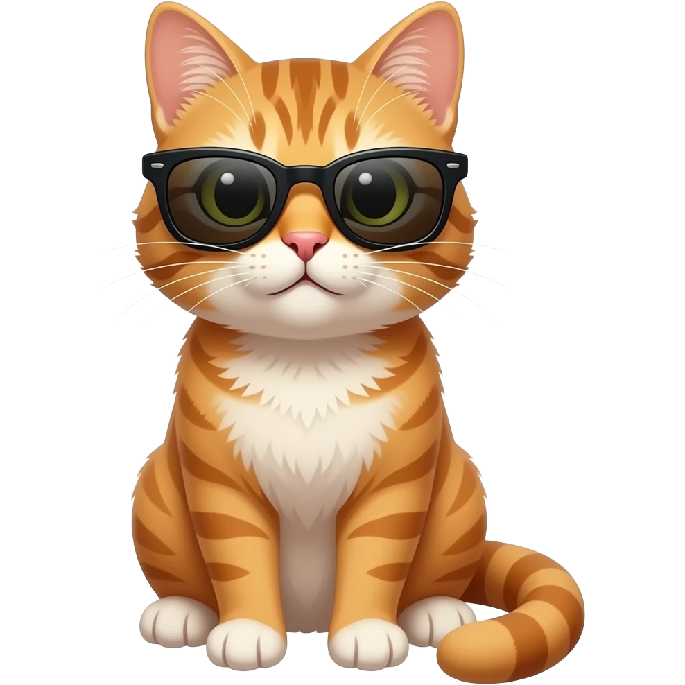 Cat wearing sunglasses emoji