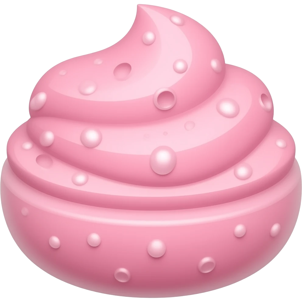 Aesthetic pink body scrub emoji