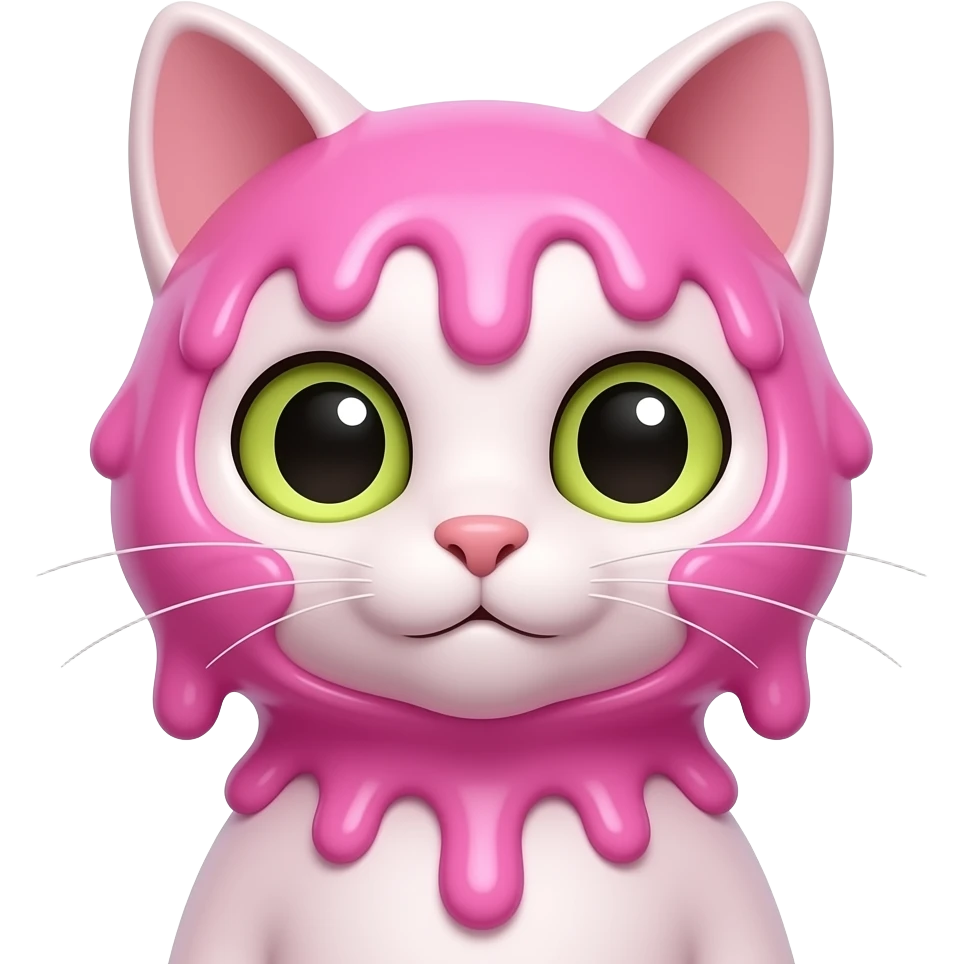 pink slime cat anthro emoji
