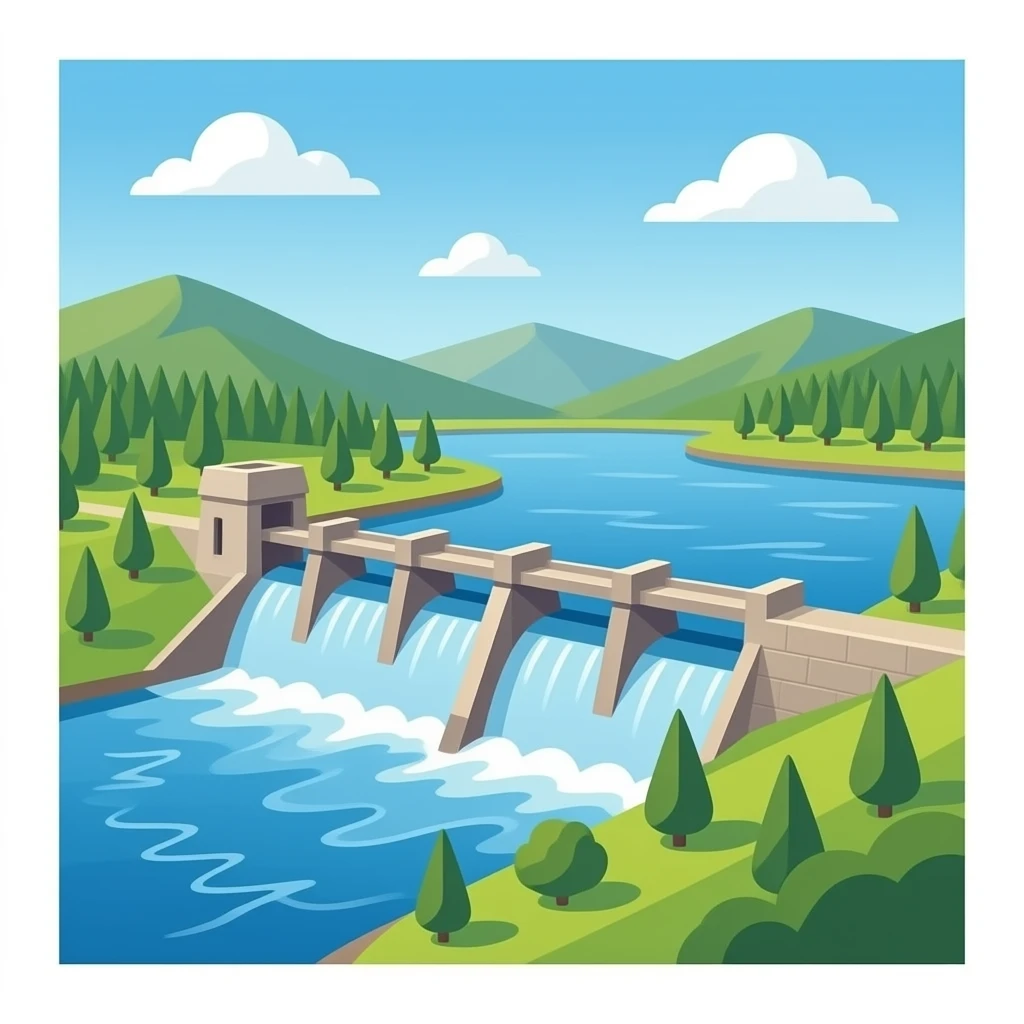River Dam emoji