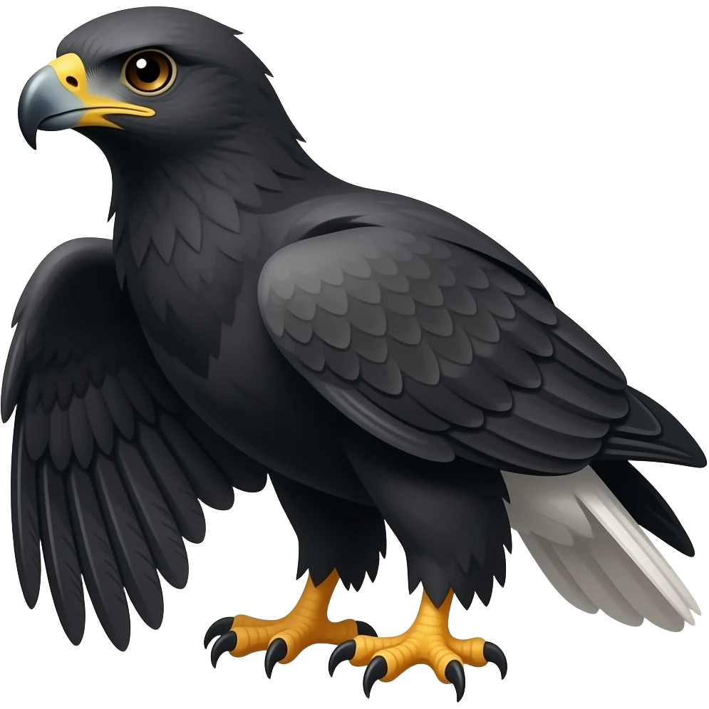 Black Hawk Line Emoji SVG emoji