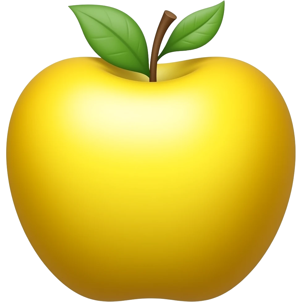 Yellow Apple emoji