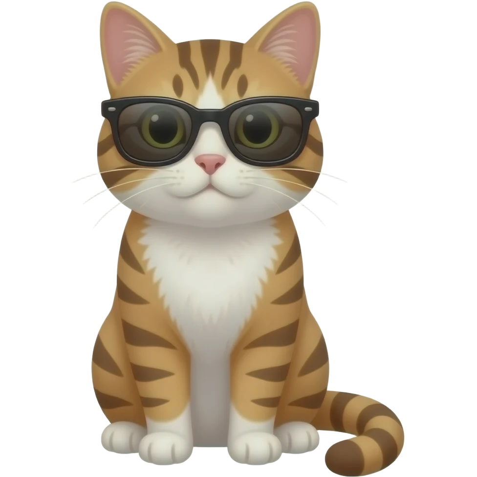 Cat wearing sunglasses emoji