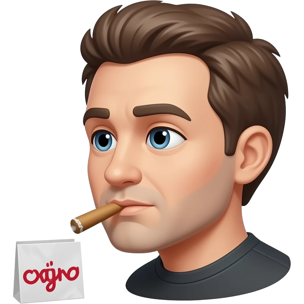 Snorting cocaine emoji