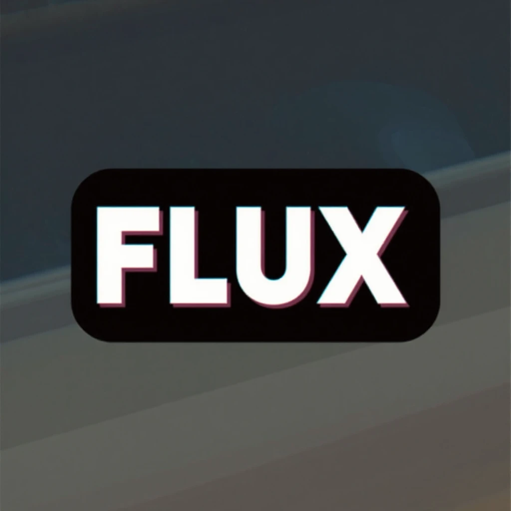 make a image with logo of  text "FLUX Kontext" emoji