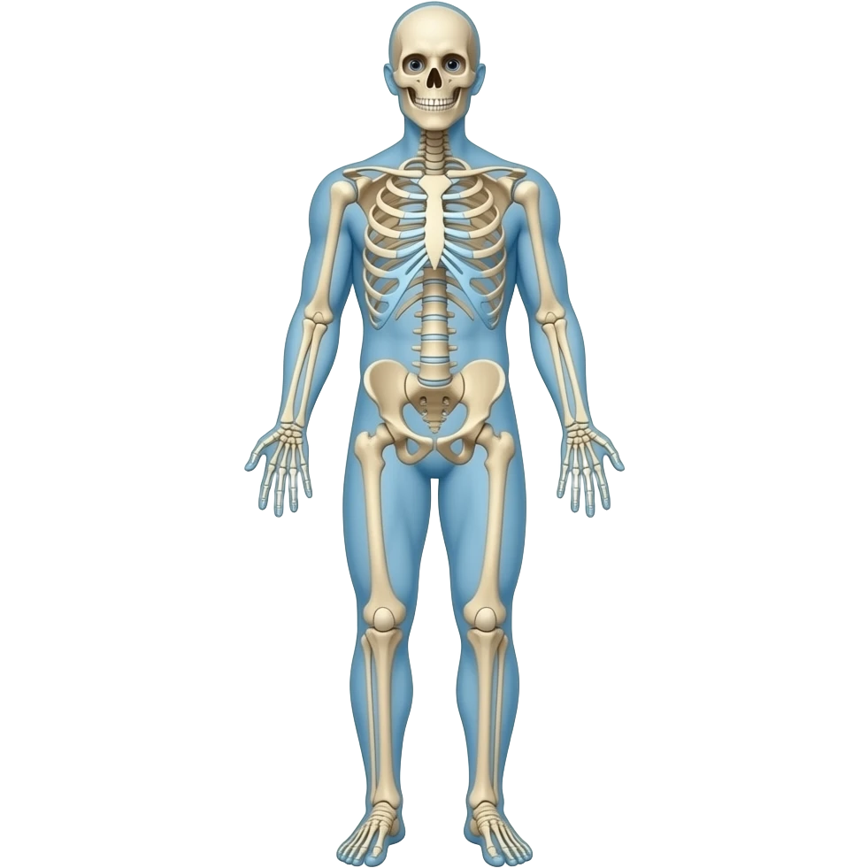 скелет человека в полный рост emoji