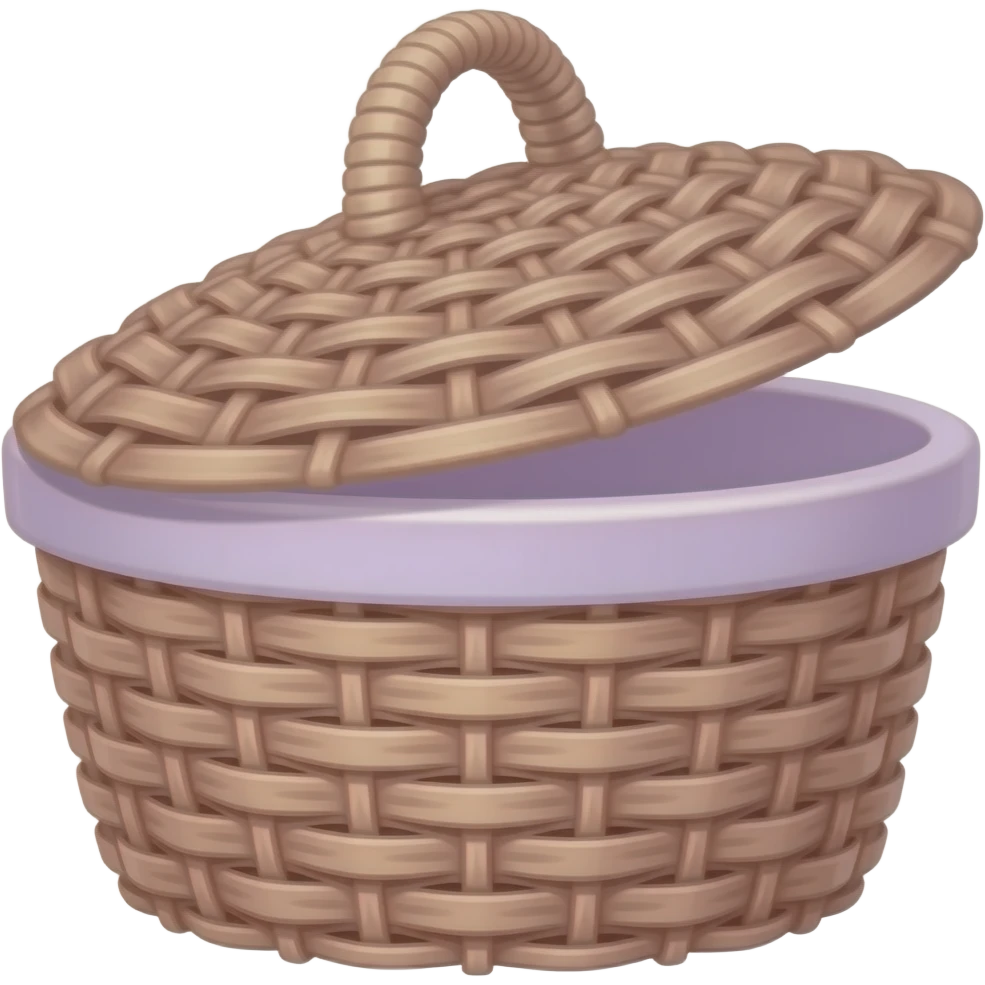 Light Pink empty laundry basket emoji