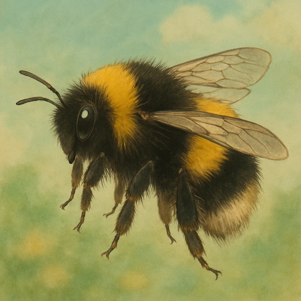 realistic-ish bumblebee emoji