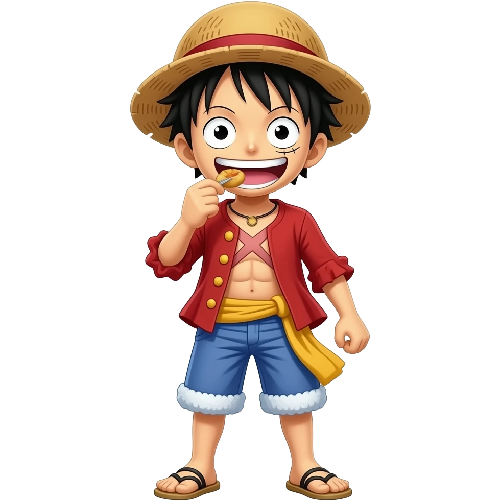 luffy eating emoji