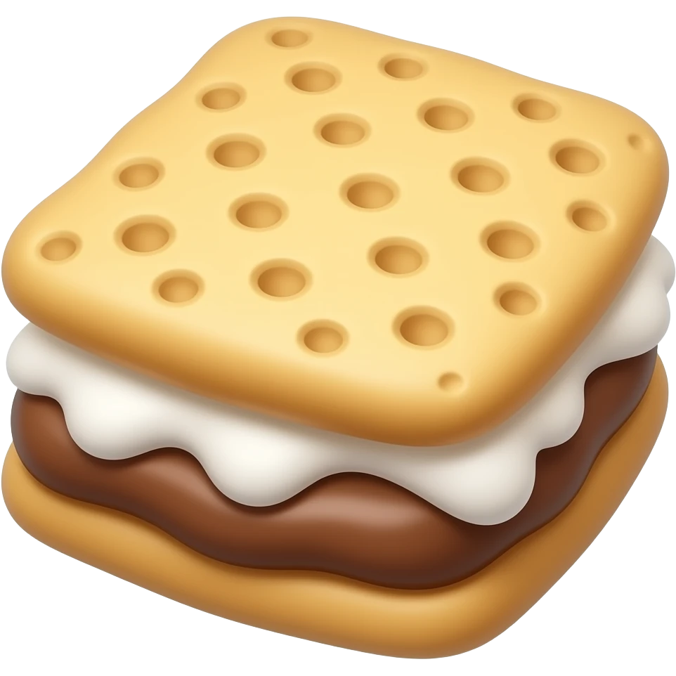 cute anime style s'mores emoji