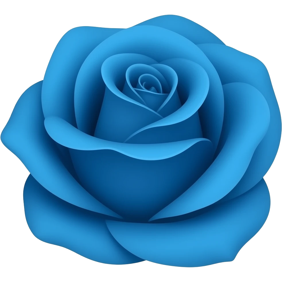 Rosa azul emoji