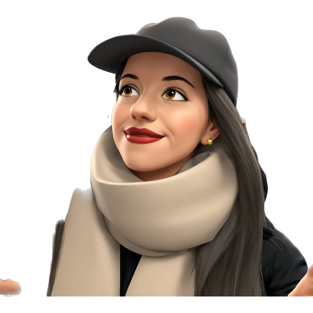 happy girls in stylish hats emoji