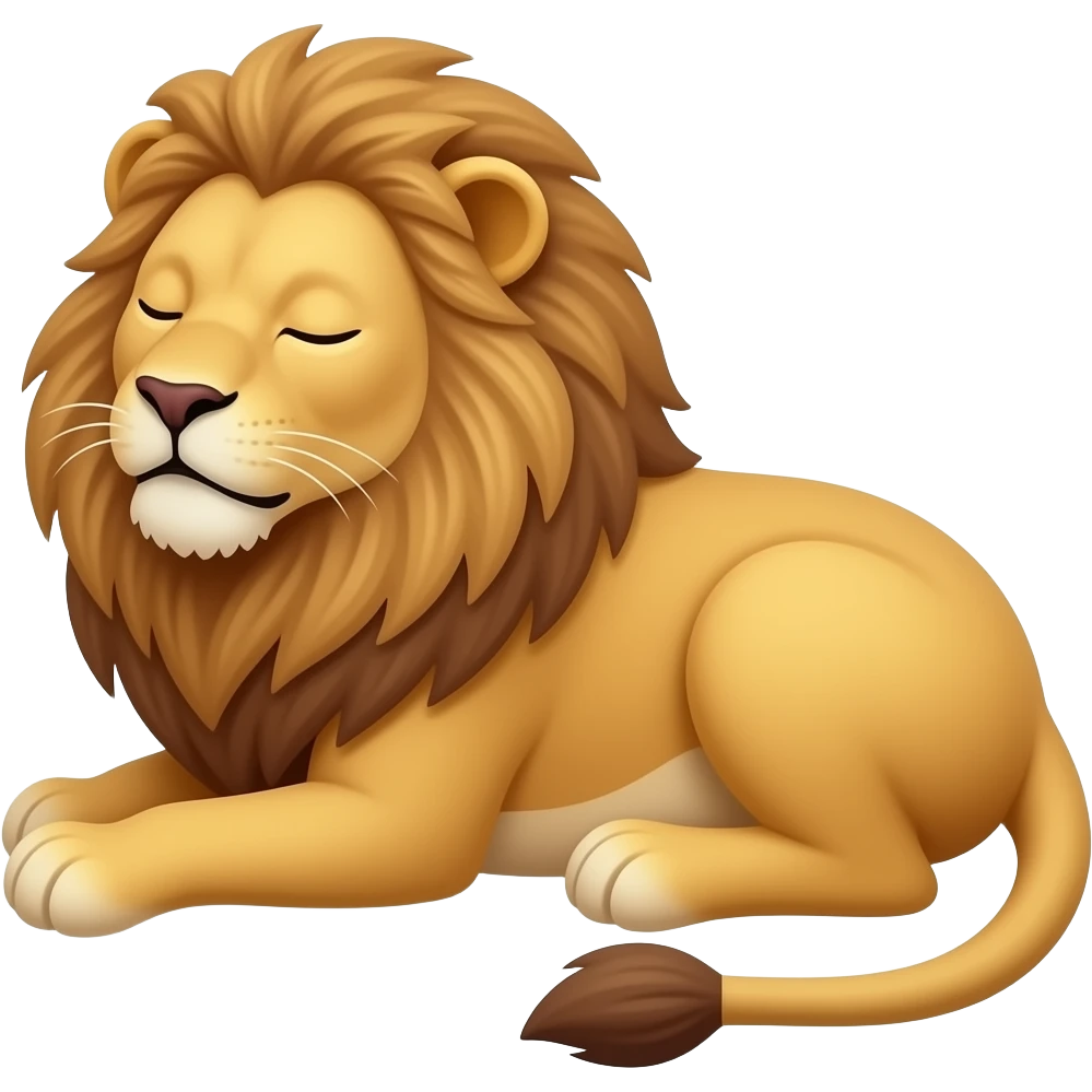 sleep Lion emoji