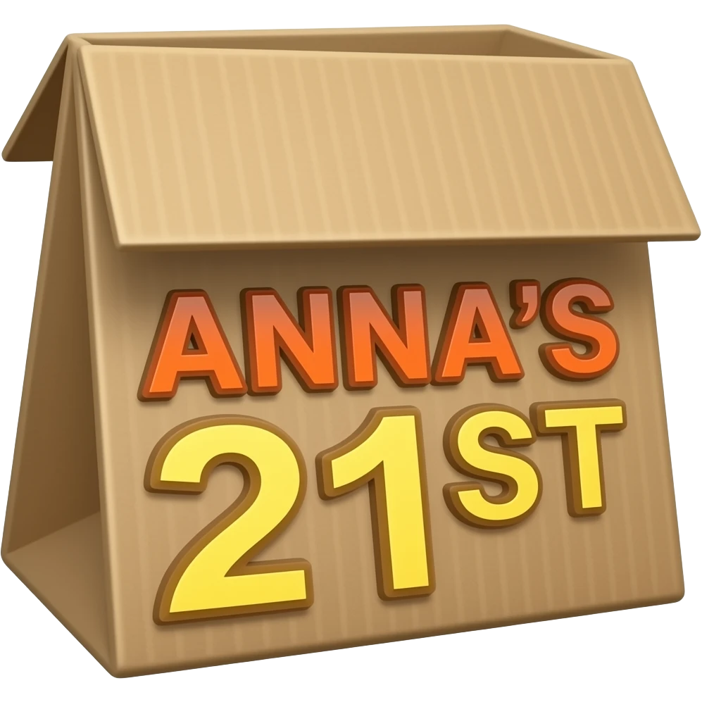 ANNA'S 21ST BIRTHDAY SIGN emoji