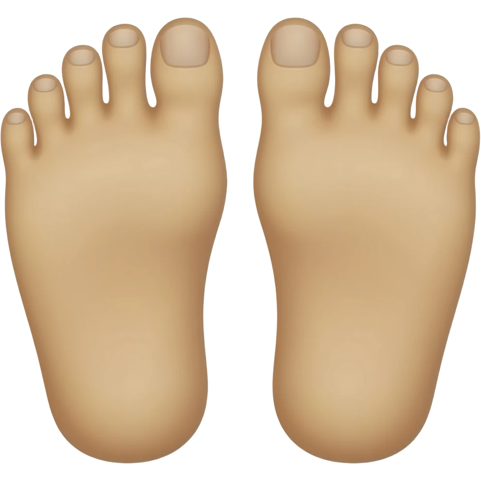 feet with toenails emoji